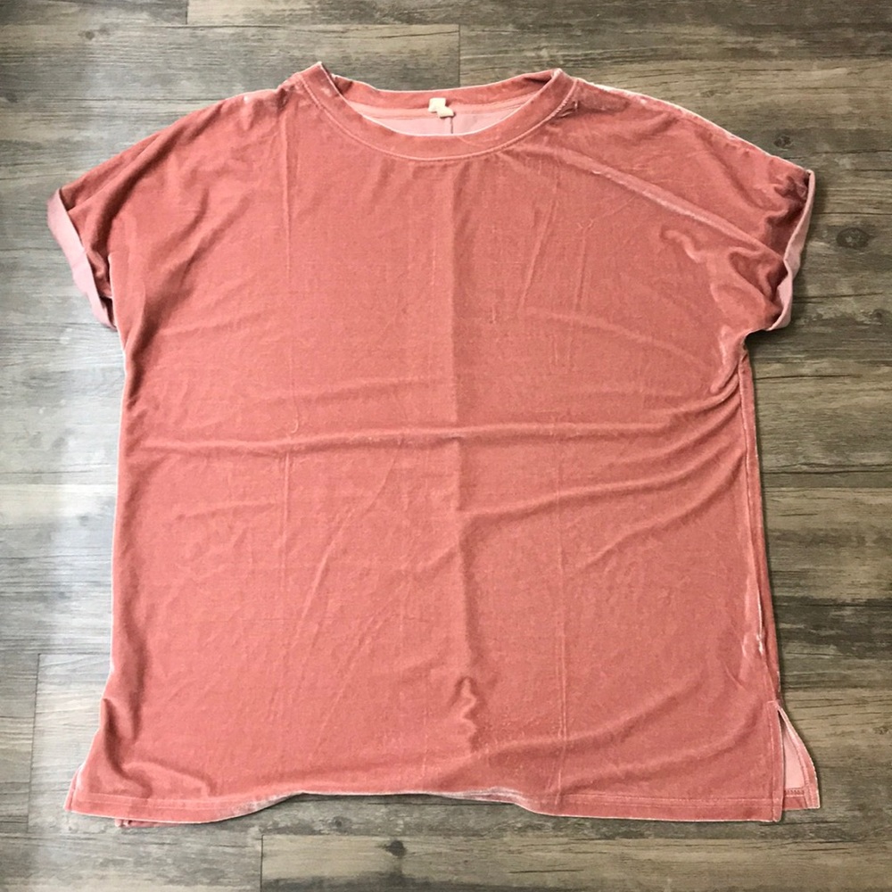 Beautiful velvet pink top